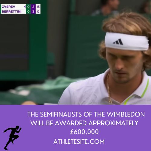 Wimbledon prize for semifimalists